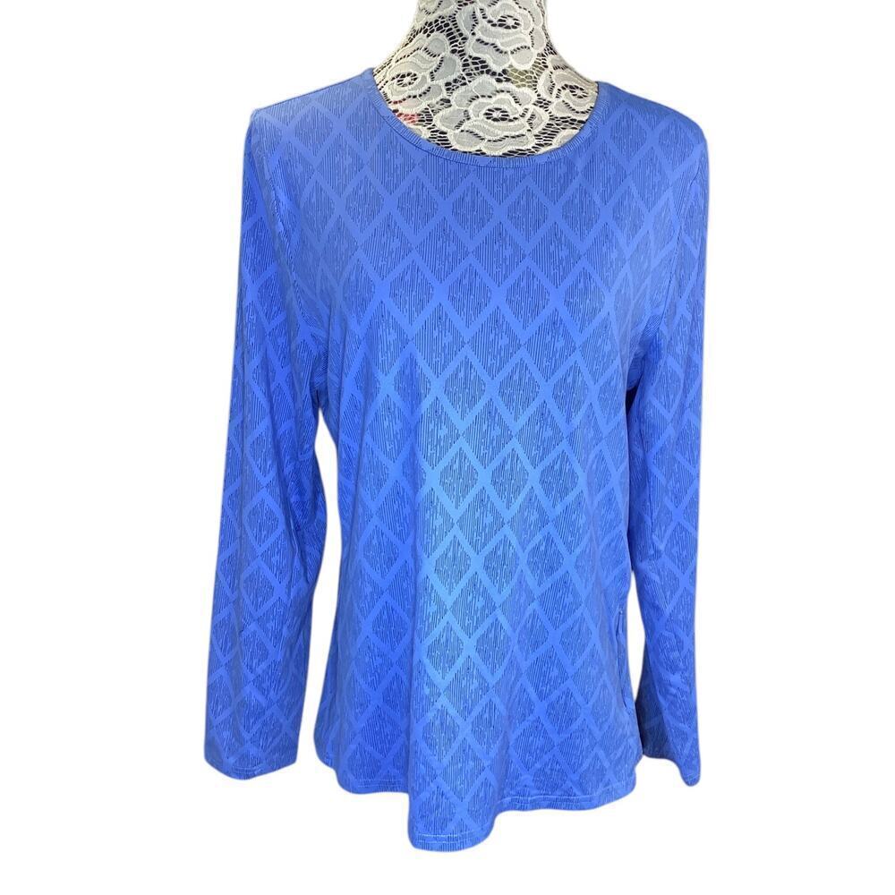 Hang Ten Ladies' Sun Protection Tee XL blue